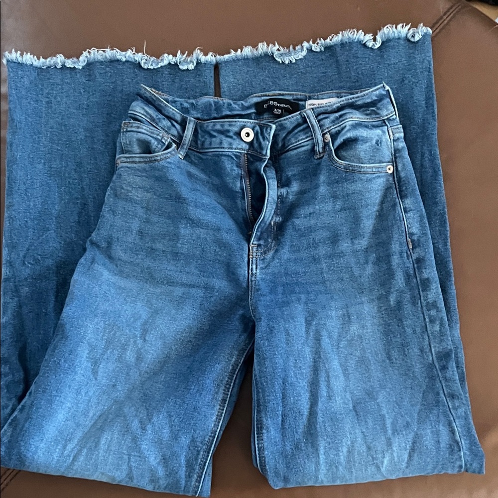 BCBGeneration Straight Leg Blue Jeans